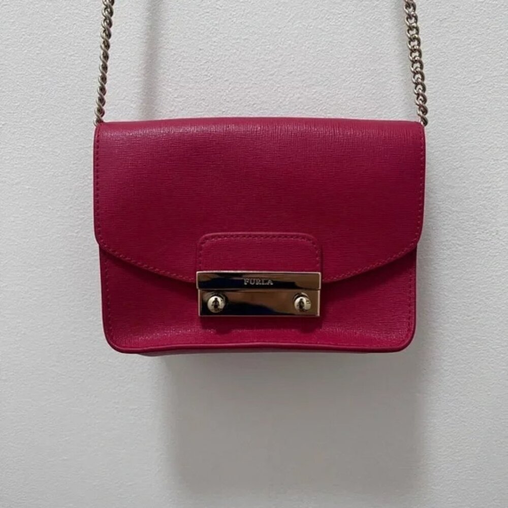 Furla Red Crossbody Bag on a Chain